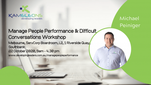 Manage People Performance & Difficult Conversations - 22 Oct 2020
