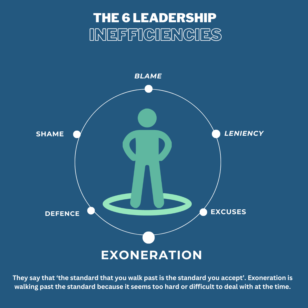 The 6 Leadership Inefficiencies - Exoneration